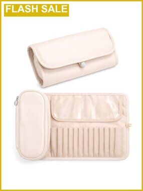 Makeup Brush Bag Travel Holder Oxford Cloth Roll Top Organizer Case